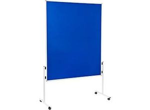 8713797090834 - Moderationstafel Star 7-206100 120x150cm Filz + Filz (beidseitig) pinnbar blau + blau