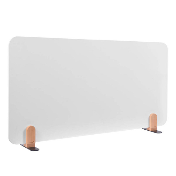 8713797101356 - egamaster Whiteboard-Tischtrennwand Elements Stahl emailliert inkl 2 Fußhalterungen B 1200 x H 600 x T 11 mm