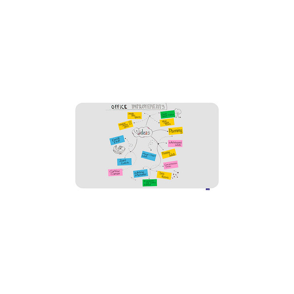 8713797108508 - Whiteboard Essence für die Wandmontage im Querformat B 2000 x H 1195 mm Stahl weiß emailliert magnethaftend inkl Befestigungsmaterial