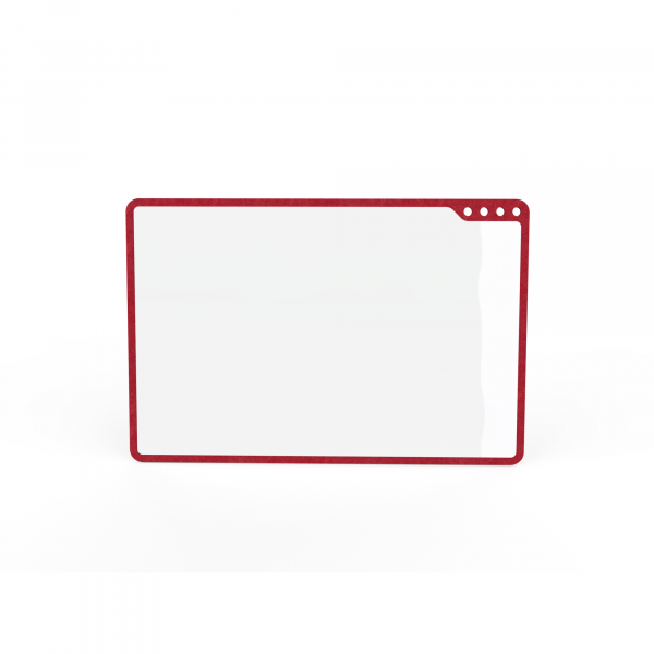 8713797108928 - PLAYROOM mobiles Whiteboard Playboard 500 x 750 cm rot emaillierter Stahl