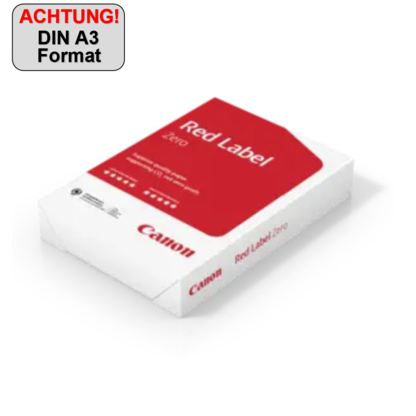 8713878134372 - Kopierpapier Red Label Zero 97006195 A3 80g weiß  8713878134372 500 Blatt