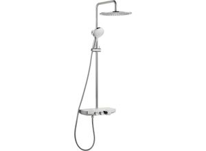 8714175981874 - Total Control Unterputz Regendusche - XL-Kopfbrause 30 cm - Praktischer Ablage - Chrom - 30 cm - Duschsystem - Duscharmatur - Dusche - Innovatives