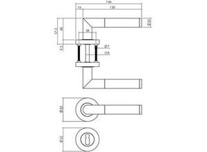 8714186586778 - BB-Rosettengarnitur Bastian Zamak schwarz rund