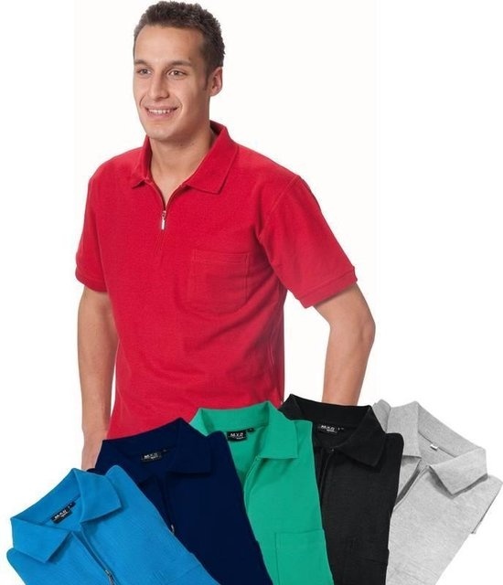 8714256120949 - Zip Poloshirt schwarz Größe L