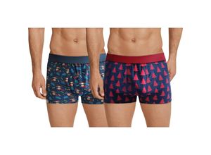 8714256170210 - Retro-Shorts Weihnachten - Herren Gr M Navy Rot