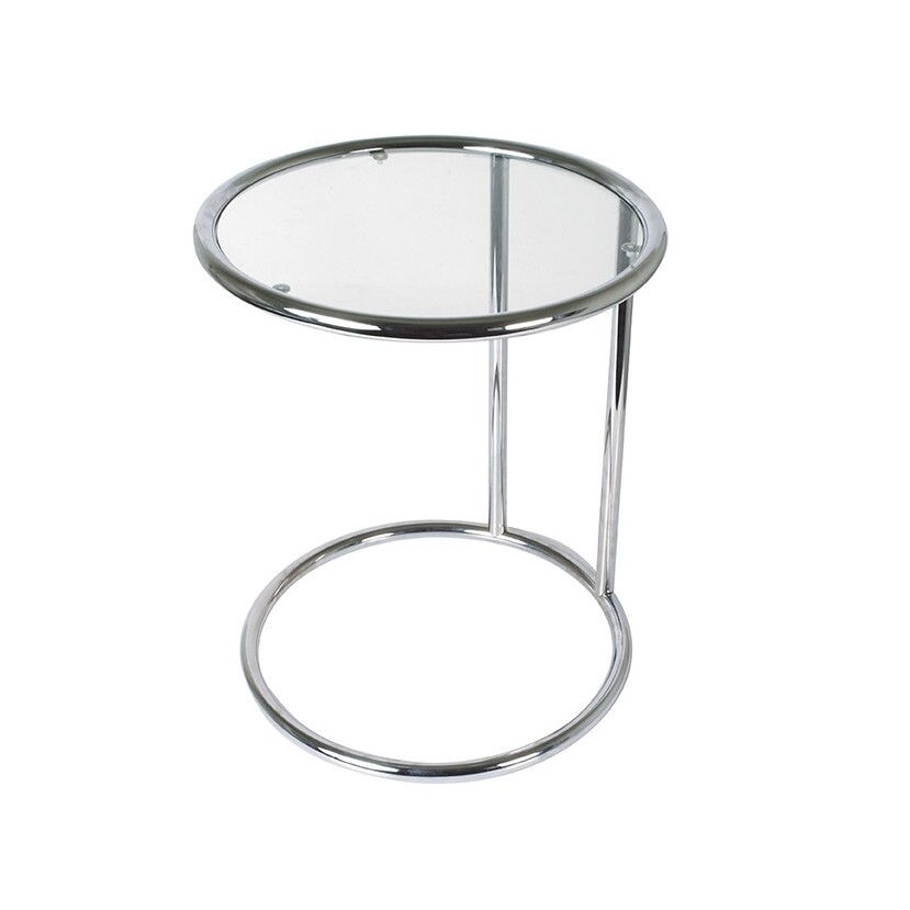 8714302117251 - Beistelltisch Glas mit Chromstahl Leitmotiv 8714302117251 - Beistelltisch Glas mit Chromstahl Leitmotiv