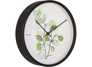 8714302141997 - - Runde Uhr Botanical 26 cm Eukalyptus