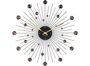 8714302644054 - - Runde Metalluhr Sunburst 50 cm