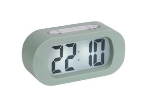 8714302656088 - Wecker Gummy  Grün  Kunststoff  14x7x5 cm  Weckfunktion 3D-Zahlen Hintergrundbeleuchtung  Dekoration Uhren Wecker