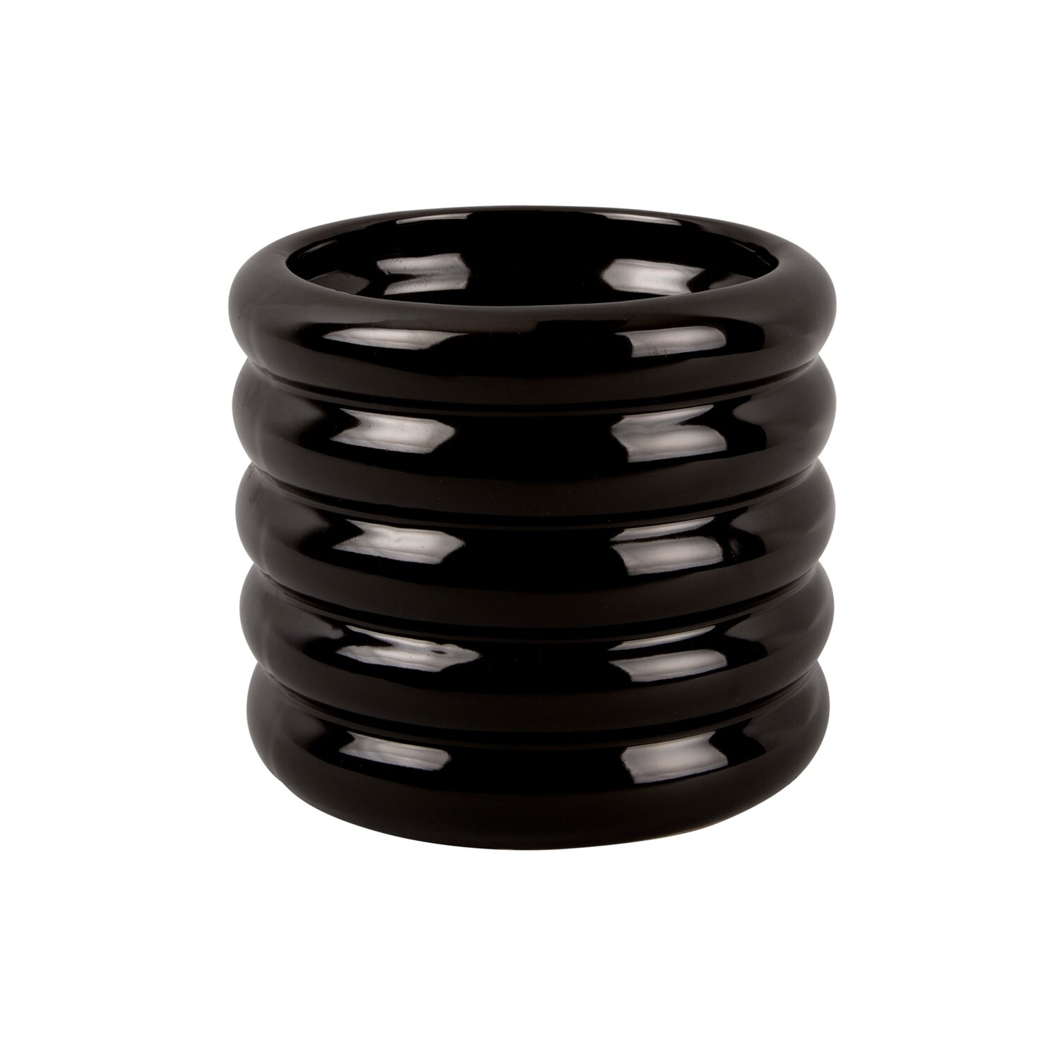 8714302717567 - Übertopf aus glasierter Keramik Bobbly Large