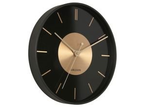 8714302721182 - KARLSSON Wanduhr Gold Disc black