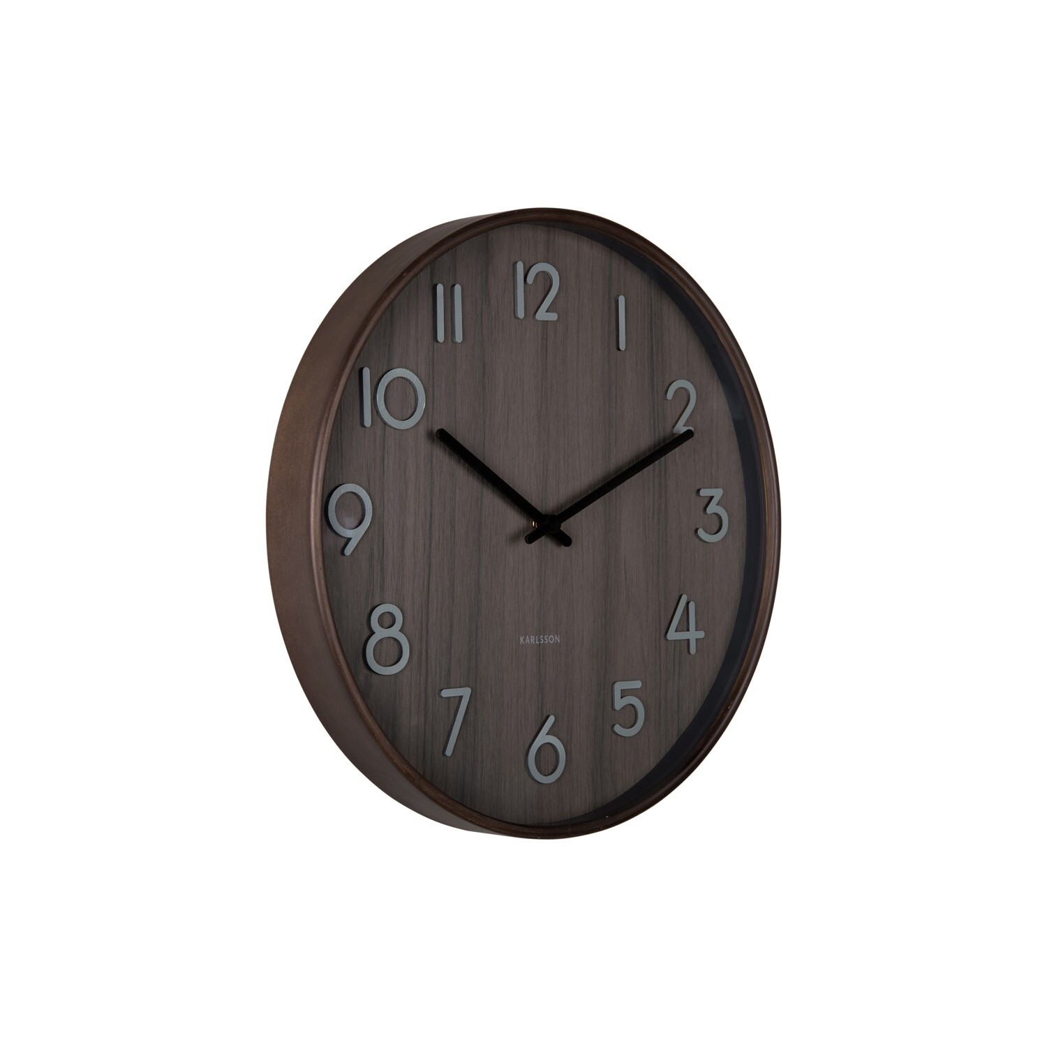 8714302733932 - Wanduhr mittelgroßes Holz Walnuss Pure