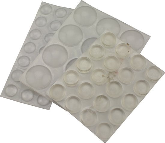 8714426155603 - GS Pufferkissen 53 Stück - transparente Kissen Ø5   Ø10   Ø20mm - selbstklebend