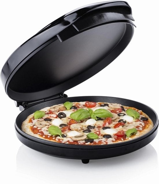 8714426422712 - Elektro-Pizzaofen 1200W - Pizzaofen - Pizzabäcker - Ø30cm - Schwarz