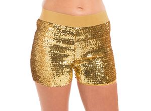 8714438592069 - Pailletten-Hotpants gold