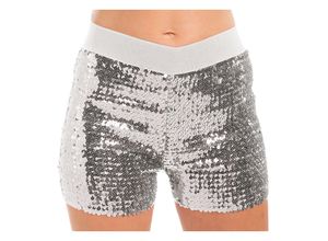 8714438592083 - Pailletten-Hotpants silber