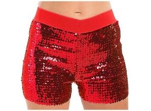 8714438592120 - Pailletten-Hotpants rot