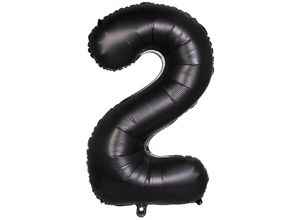 8714572659321 - Folienballon 2 schwarz 86 cm