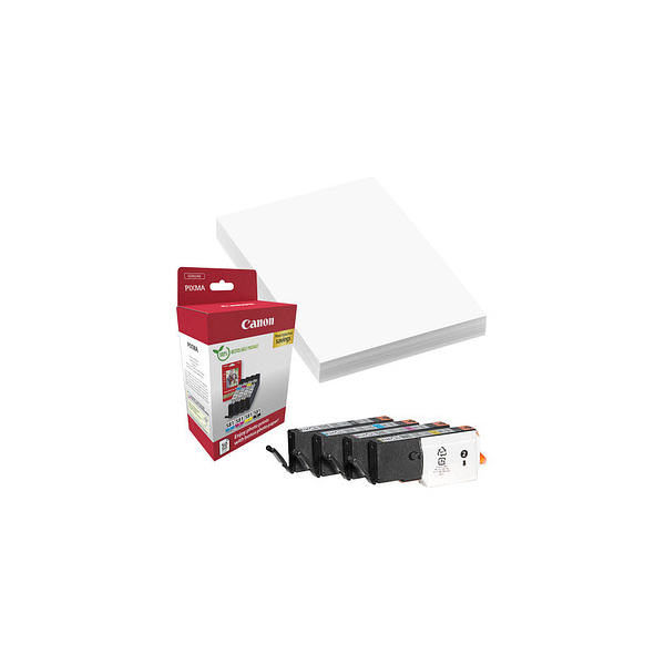 8714574679013 - Original CLI-581 Druckerpatronen Value Pack - 1 x schwarz   je 1 x CMY + 50 Blatt Fotopapier (2106C006)