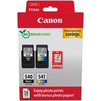 8714574679754 - PG-540 CL-541 Photo Paper Value Pack - 2-pack - black colour (cyan magenta yellow) - original - ink cartridge   paper kit