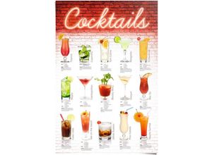 8714597336528 - Poster REINDERS Cocktails Rezepte Bilder Gr B H 61 cm x 915 cm 1 St bunt (mehrfarbig) Poster