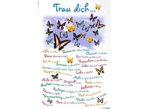 8714597340921 - Poster REINDERS Trau dich… Bilder Gr B H 61 cm x 915 cm 1 St weiß Poster