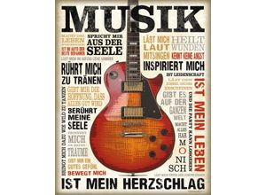 8714597373219 - Bild MUSIK IST LEIDENSCHAFT (BH 40x50 cm) BH 40x50 cm bunt Kunstdruck Gemälde Wandbild