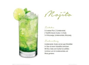 8714597518658 - Glasbild MOJITO (BH 30x30 cm)