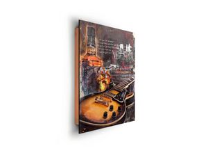 8714597522747 - Bild GUITAR BLUES NIGHT ONE (BH 40x50 cm) BH 40x50 cm bunt Kunstdruck Gemälde Wandbild