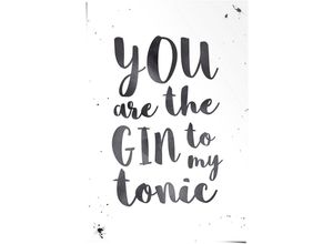 8714597567151 - Poster REINDERS Gin Tonic Love Bilder Gr B H 61 cm x 915 cm 1 St weiß Poster