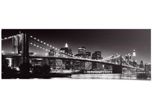 8714597575828 - Poster REINDERS New York Brooklyn Bridge Bilder Gr B H 158 cm x 53 cm 1 St schwarz Poster