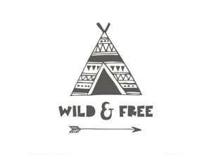 8714597579185 - Bild WILD AND FREE (BH 30x30 cm) BH 30x30 cm bunt Kunstdruck Gemälde Wandbild