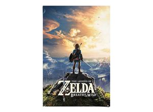 8714597579574 - Poster REINDERS The Legend Of Zelda - breath of the wild Bilder Gr B H T 61 cm x 915 cm x 01 cm blau Poster