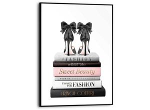 8714597588590 - Poster REINDERS Fashion Bücher Bilder Gr B H T 30 cm x 40 cm x 16 cm schwarz Poster