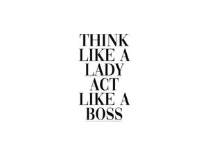 8714597588613 - Poster REINDERS Lady Boss Bilder Gr B H T 30 cm x 40 cm x 16 cm schwarz (schwarz weiß) Poster