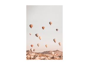 8714597611311 - Bild REINDERS Gerahmtes Heißluftballon Ballonfahrt - Kappadokien Freiheit Bilder Gr B H 50 cm x 70 cm Heißluftballon 1 St grün (khaki) Kunstdrucke