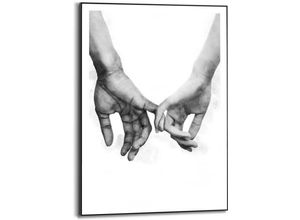 8714597615746 - Kunstdruck REINDERS Liebe Bilder Gr B H T 50 cm x 70 cm x 16 cm schwarz (schwarz weiß) Kunstdrucke