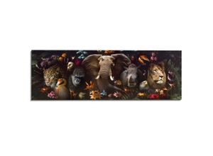 8714597626438 - Deco-Panel REINDERS Dschungel Fantasie Bilder Gr B H T 156 cm x 52 cm x 2 cm bunt Kunstdrucke