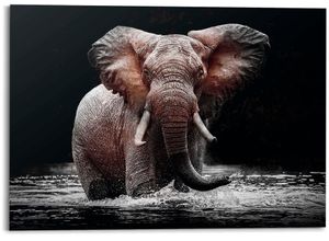 8714597626575 - Deco-Panel REINDERS Elefant schwarz (farbe bild(er) schwarz) B140cm H100cm T2cm MDF Bilder 8714597626575 - Deco-Panel REINDERS Elefant schwarz (farbe bild(er) schwarz) B140cm H100cm T2cm MDF Bilder