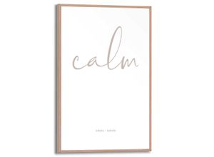 8714597636680 - Wandbild REINDERS Calm Bilder Gr B H T 20 cm x 30 cm x 16 cm beige Kunstdrucke