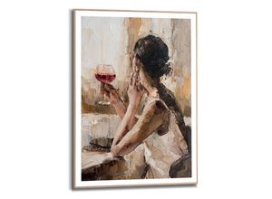 8714597636741 - Wandbild REINDERS Evening Wine Bilder Gr B H T 50 cm x 70 cm x 22 cm beige Kunstdrucke