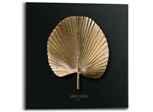 8714597637199 - Wandbild REINDERS Areca Gold Bilder Gr B H T 50 cm x 50 cm x 16 cm goldfarben (gold) Kunstdrucke