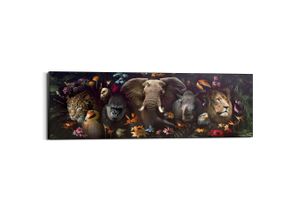 8714597637816 - Bild WILDLIFE DREAM (BHT 156x52x3 cm) BHT 156x52x3 cm bunt Kunstdruck Gemälde Wandbild