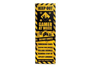 8714597638011 - Poster REINDERS Gaming Caution gelb (farbe bild(er) gelb) B53cm H158cm T01cm Papier Bilder