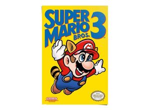 8714597638127 - Poster REINDERS Super Mario Bros 3 - NES cover Bilder Gr B H T 61 cm x 915 cm x 01 cm gelb Poster