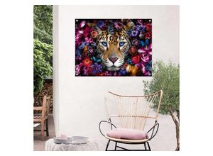 8714597638288 - Poster REINDERS Flower Cat Bilder Gr B H T 80 cm x 60 cm x 01 cm bunt Poster Outdoor für Garten oder Balkon