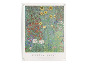 8714597638585 - Poster REINDERS Gustav Klimt - Sonnenblumen grün (farbe bild(er) grün) B60cm H80cm T01cm Leinwand Bilder Outdoor für Garten oder Balkon 8714597638585 - Poster REINDERS Gustav Klimt - Sonnenblumen grün (farbe bild(er) grün) B60cm H80cm T01cm Leinwand Bilder Outdoor für Garten oder Balkon