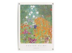 8714597638592 - Poster REINDERS Gustav Klimt - Bauerngarten Bilder Gr B H T 60 cm x 80 cm x 01 cm bunt Poster Outdoor für Garten oder Balkon