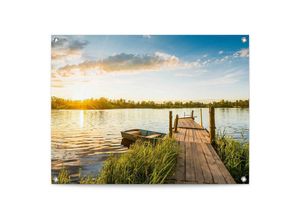 8714597638974 - Poster REINDERS Sonnenaufgang Bilder Gr B H T 80 cm x 60 cm x 01 cm blau Poster Outdoor für Garten oder Balkon