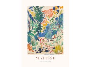 8714597640380 - Leinwandbild REINDERS Matisse - Landscape at Collioure Bilder Gr B H T 50 cm x 70 cm x 22 cm bunt Leinwandbilder